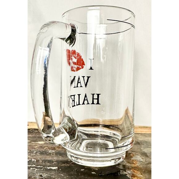 Vintage Rare VAN HALEN glass pint mug with handle - Picture 5 of 5